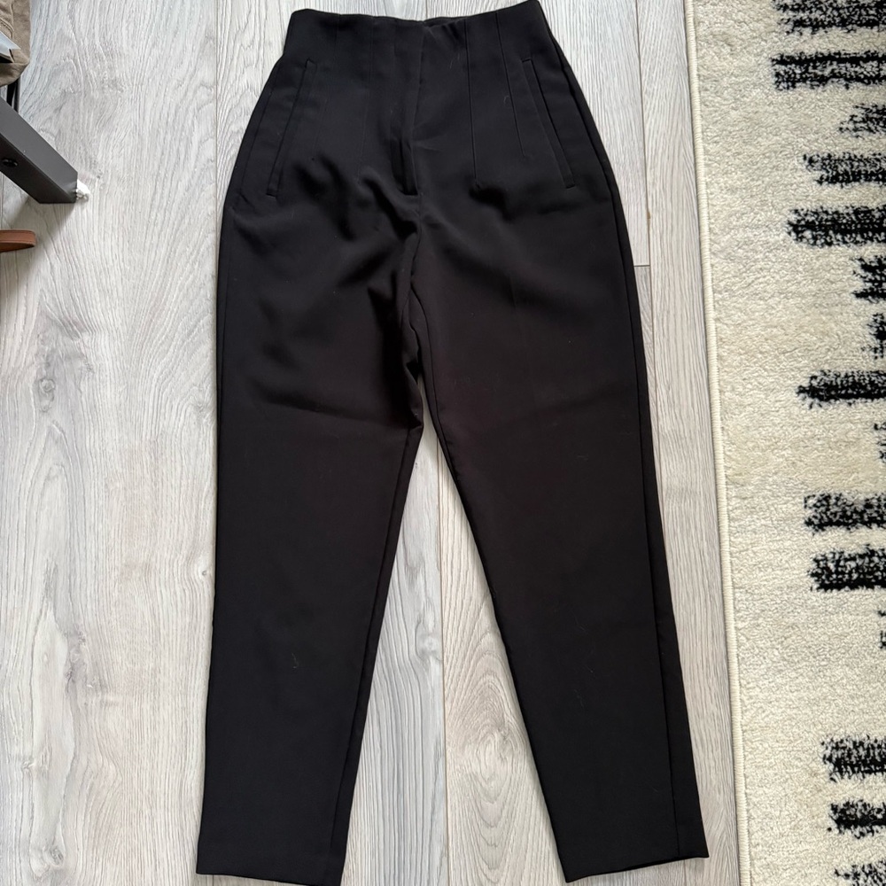 Zara Elegant Black High Waisted Pants